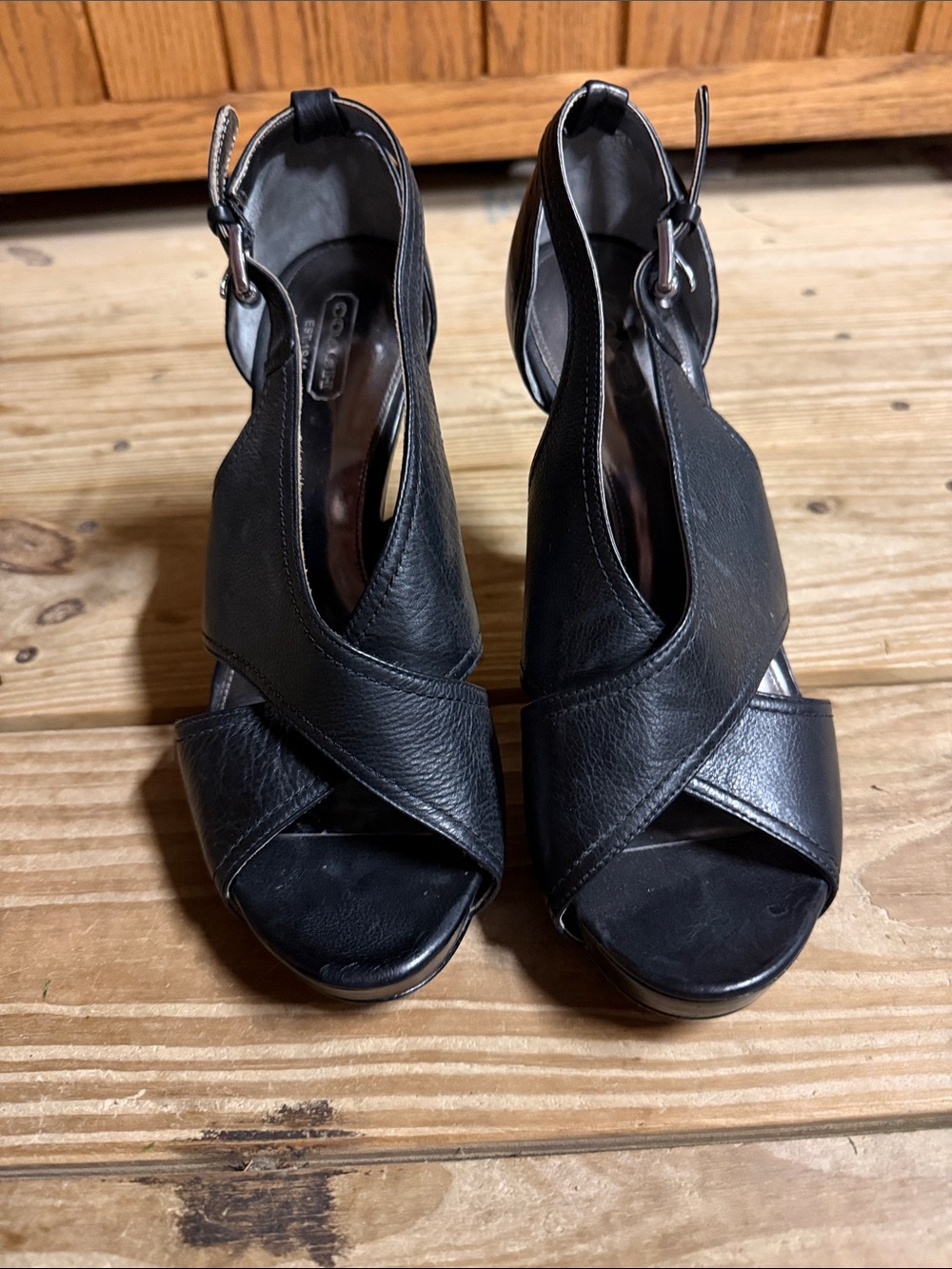 Black Coach heels